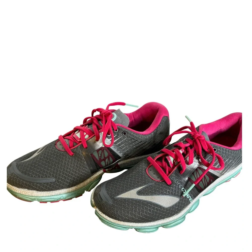 Brooks Cadence Running Shoes‎ Wmns 11B Gray Pink Stability Athletic Minimalist